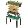 Image de KANGUI Table de jeux 10 en 1 - Baby-Foot - Billard - Ping Pong - Hockey - Bowling - Cartes - Structure Bois - Accessoires Inclus
