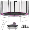 Image de Trampoline KANGUI RALLI Ø 430 cm XXL Enfant Échelle Bâche Kit ancrage Extérieur CE NF EN71-14