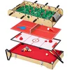 Image de Table Multi Jeux 4 En 1 - Babyfoot - Billard - Ping Pong - Hockey