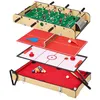 Image de KANGUI Table multi jeux 4 en 1 - Babyfoot barres télescopiques - Billard - Ping Pong - Hockey