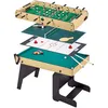 Image de KANGUI Table multi jeux pliable 4 en 1 ados - Baby-foot - Billard - Ping Pong - Hockey