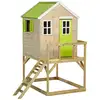 Image de Maisonnette enfant extérieur en bois tinni avec plateforme