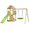 Image de Aire De Jeux : Balançoire, Nid, Toboggan, Escalade, Bac À Sable, Table Woodi