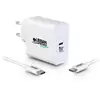 Image de Chargeur Secteur Gan Usb C Eco Conçue 65 Watts Urban Factory Cyclee Blanc