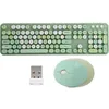 Image de Clavier 104 touches sans fil 2.4Ghz - Touches ciseaux plates et ergonomiques - Indicateurs lumineux (MAJ / NUM/ BATT) - Pieds de