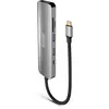 Image de Hub Usb-c 6 En1 Avec 2 X Usb-a / 1 X Hdmi 4k / Lecteurs Cartes Sd Et Micro Sd / 1 X Usb-c 100w Pd Gris Sideral