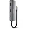 Image de Hub Usb-c 7-en-1 Aluminium Gris Anthracite 125x40x17mm Urban Factory