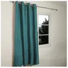 Image de OTTAWA - Rideau Thermique Occultant en Jacquard 140x180 cm Bleu canard