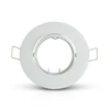 Image de Support De Spot Led Encastrable Orientable 45° Blanc Ip20 Ø92mm - Perçage Ø75mm