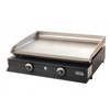 Image de Plancha Gaz Ibissa 2 Feux - Caisson Acier Epoxy Plaque Inox - Plancha Tonio