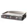 Image de Plancha Gaz 3 Feux Lagoa Tout Inox - Plancha Tonio