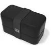 Image de MONBENTO - Bento box - Lunch Box 2 Compartiments - Idéal pour Travail/Ecole - Made In France - MB Original Noir Onyx