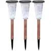 Image de Lot De 3 Balises Solaires - Canopo - 20 Lumens - Beige