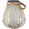 Image de Lampe solaire - Marta - Beige - Bambou naturel - Eclairage effet flamme - Recharge USB et solaire