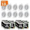 Image de Spot LED encastrable orientable blanc avec ampoule GU10 230V eq. 50W - Lot de 10