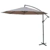 Image de Parasol déporté rond Ø300cm - Hardelot - Taupe - Manivelle anti-retour Toile déperlante Facile à utiliser