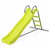 Image de Toboggan - sirocco vert - glissière double vague. 175cm de longueur. Structure de jardin extérieure. Aire de jeu pour le jardin.