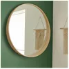 Image de Miroir rond en chêne VALI