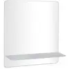 Image de Miroir rectangulaire sorrento avec tablette en métal MTC 1258