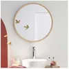 Image de Miroir rond en chêne VALI