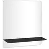 Image de Miroir rectangulaire sorrento avec tablette en métal MTC 1647