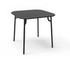 Image de PETITE FRITURE table carrée pour extérieur WEEK-END (Noir - Aluminium verni par poudre epoxy)