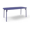 Image de PETITE FRITURE table rectangulaire pour extérieur WEEK-END 180x85 cm (Bleu - Aluminium verni par poudre epoxy)