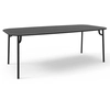 Image de PETITE FRITURE table rectangulaire pour extérieur WEEK-END 220x85 cm (Noir - Aluminium verni par poudre epoxy)
