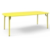 Image de PETITE FRITURE table rectangulaire pour extérieur WEEK-END 220x85 cm (Jaune - Aluminium verni par poudre epoxy)