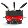 Image de Fondue - LITTLE BALANCE - Service à fondue - 800W - 8 personnes - Happy Meuuuh - noir/rouge