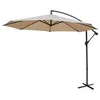 Image de Parasol déporté rond Ø300cm - Hardelot - Beige - Manivelle anti-retour Toile déperlante Facile à utiliser