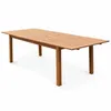 Image de Table de jardin extensible bois deucalyptus 8-10 places ALMERIA