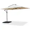 Image de Parasol déporté carré 3x3m - hardelot 3x3m - beige - manivelle anti-retour toile déperlante facile à utiliser