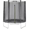 Image de Trampoline rond ø 180cm gris avec son filet de protection - cassiopée - trampoline de jardin 2m qualité pro. normes eu.