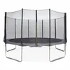 Image de Trampoline rond Ø 460cm gris avec son filet de protection - Neptune - Trampoline de jardin 460 cm 4m Qualité PRO. Normes EU.