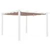 Image de Toile de toit taupe pour tonnelle 3x4m Condate - toile de rechange pergola. toile de remplacement