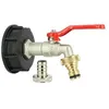 Image de Raccord cuve eau S60X6 - Robinet ECO laiton 15 mm + Nez 20x27