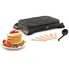 Image de Senya Crêpière Électrique Machine À Crêpes 1000w, Plaque Antiadhésive Ø11,5 Cm, Crêpes, Pancakes, 8 Spatules + Louche Mi