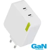 Image de Chargeur 2 USB-C écoconçu 65 + 20 W - GR6105 - Blanc GREEN-E