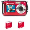 Image de AGFAPHOTO Realishot WP8000 Rouge - Appareil Photo Numérique Compact étanche avec 2 batteries