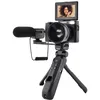 Image de AGFAPHOTO Kit Vlogging inclus Caméra VLG-4K avec Objectif Grand Angle Trépied Powerbank Télécommande et Microphone