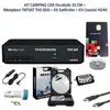 Image de KIT CAMPING CAR Parabole 35 CM + Récepteur TNTSAT THS 806 + Kit Satfinder + Kit Coaxial HD4K