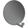 Image de PARABOLE SATELLITE ACIER 80 CM ANTHRACITE ANTENNE SANS LNB HD ME