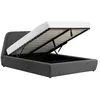 Image de Norka - Lit coffre - 140x190 cm - Velours gris