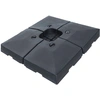 Image de Lot De 4 Dalles Parasols Hdpe Dalles