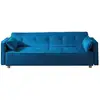 Image de Canapé scandinave convertible 3 places en tissu bleu canard copenhague