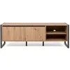 Image de KOTOR - Meuble TV design industriel avec placards 160cm