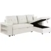 Image de Canapé d'angle convertible beige 4 places glasgow