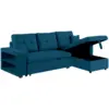 Image de Canapé d'angle convertible bleu 4 places glasgow