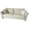 Image de Canapé 4 places en tissu beige lucerne